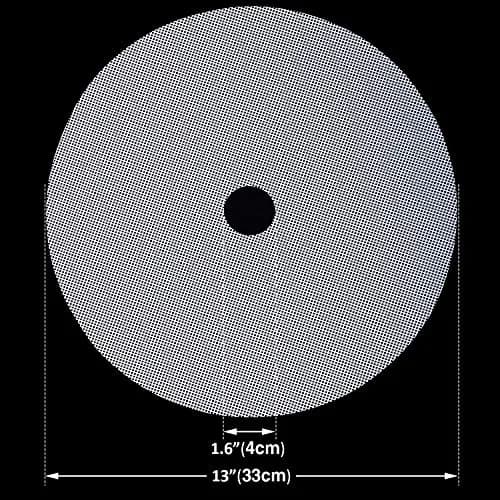 Blulu 4 Pcs 13 Inch Round Silicone Dehydrator Sheets Non Stick Food Dehydrator Mats Reusable Silicone Steamer Mesh Baking Mat for Fruit Dryer thumbnail 2