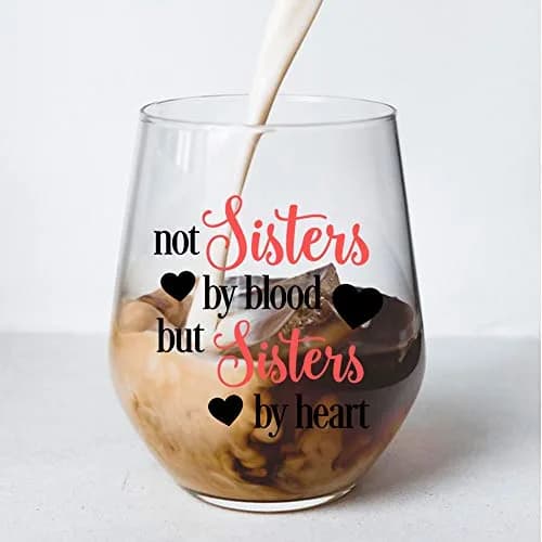 Perfectinsoy Sister Stemless Wine Glass - Heartfelt Gift for Women, 15 Oz | Funny Birthday Idea thumbnail 4