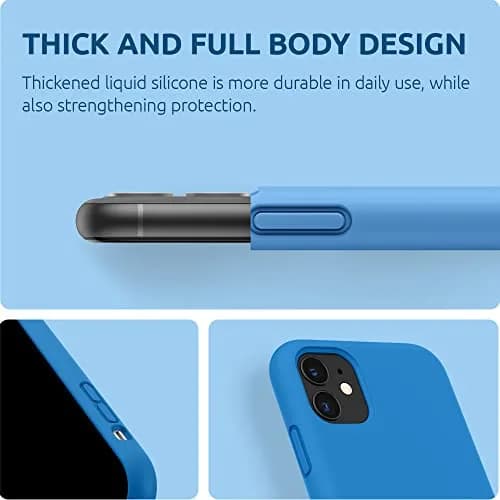 SURPHY Compatible with iPhone 11 Case 6.1 inch | Thick Silicone Design with Microfiber Lining for Impact Buffering thumbnail 7