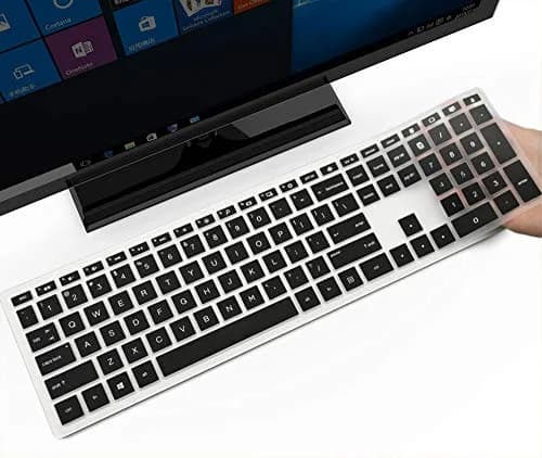 imComor Black Silicone Keyboard Cover for HP Pavilion 27/24 All-in-One PC & Wireless Keyboard Combo 800 (US Layout) thumbnail 1
