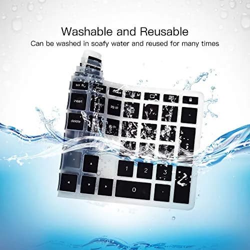 imComor Black Silicone Keyboard Cover for HP Pavilion 27/24 All-in-One PC & Wireless Keyboard Combo 800 (US Layout) thumbnail 8