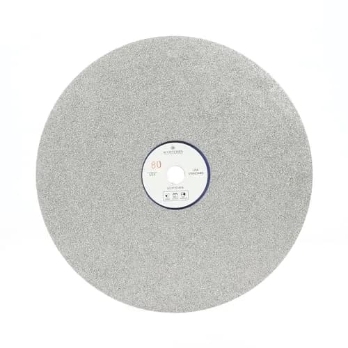 SCOTTCHEN Diamond Flat Lap Wheel 8" (203mm) x 1/2" (12.7mm) Arbor, 80 Grit Grinding Disc for Granite, Glass, Gemstone thumbnail 1
