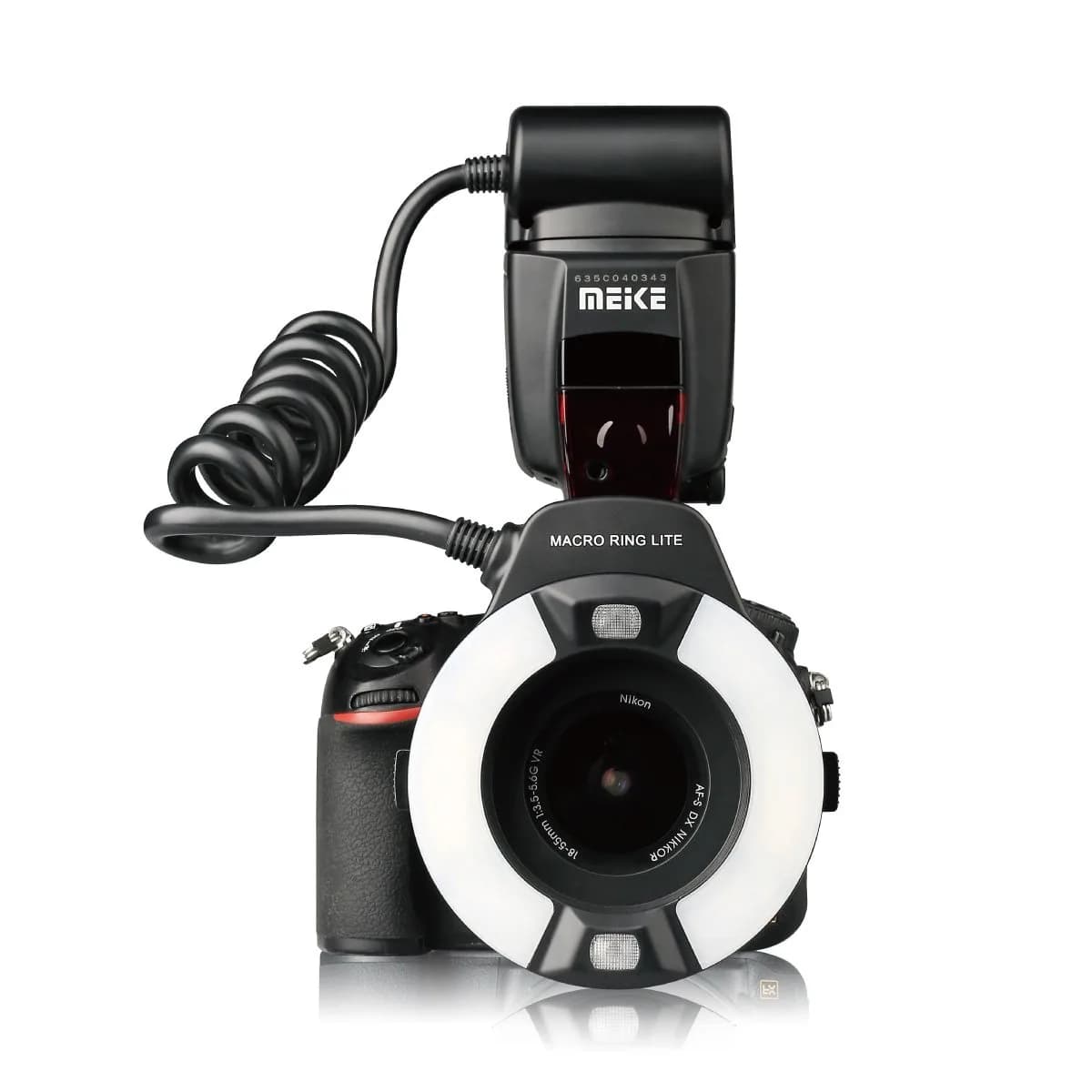 Meike MK-14EXT-N I-TTL Macro Ring Flash for Nikon DSLR Cameras | 14 Guide No. | Natural Light Approach - main product image