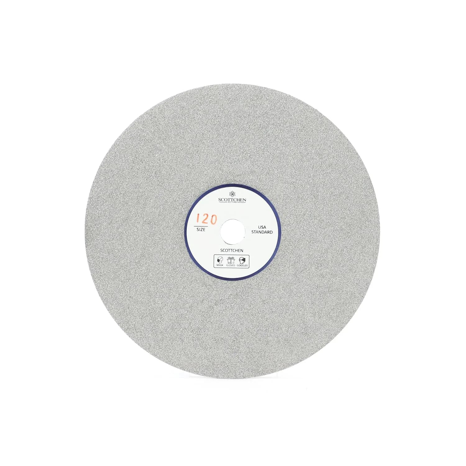 SCOTTCHEN Diamond Flat Lap Wheel 6" (15.24cm) x 1/2" (12.7mm) Arbor 120 Grit Grinding Disc | For Hard Materials & Jewellery — 120 Grit 1pcs