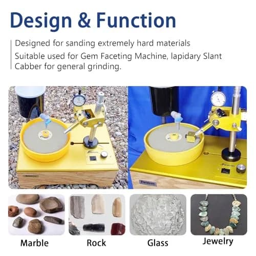 SCOTTCHEN Diamond Flat Lap Wheel 6" (15.24cm) x 1/2" (12.7mm) Arbor 120 Grit Grinding Disc | For Hard Materials & Jewellery thumbnail 5