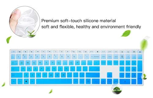 imComor Ombre Blue Silicone Keyboard Cover for HP Pavilion 27/24-inch Laptops | Fits US Layout thumbnail 6