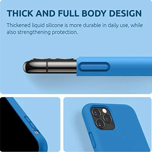 SURPHY Compatible with iPhone 11 Pro Case 5.8 inches | Thickened Liquid Silicone with Microfiber Lining thumbnail 7
