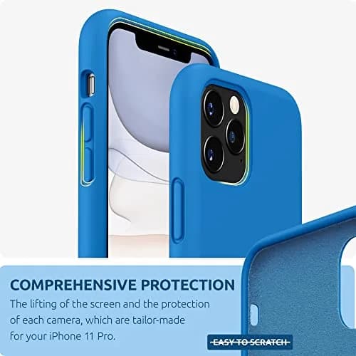 SURPHY Compatible with iPhone 11 Pro Case 5.8 inches | Thickened Liquid Silicone with Microfiber Lining thumbnail 3