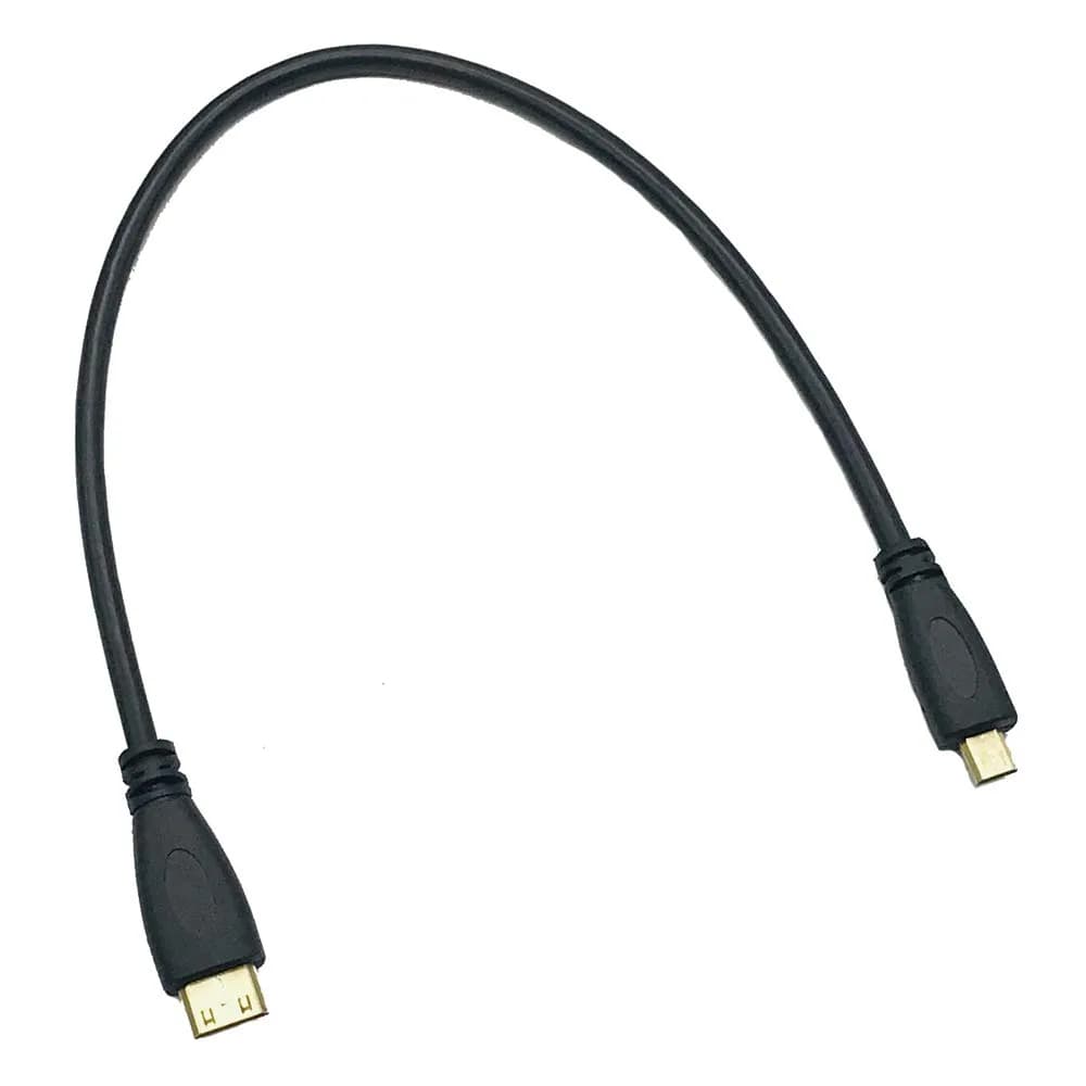 Seadream Micro HDMI Type D to Mini HDMI Type C Cable 30cm (1 Feet) | Supports 1440p Resolution - main product image