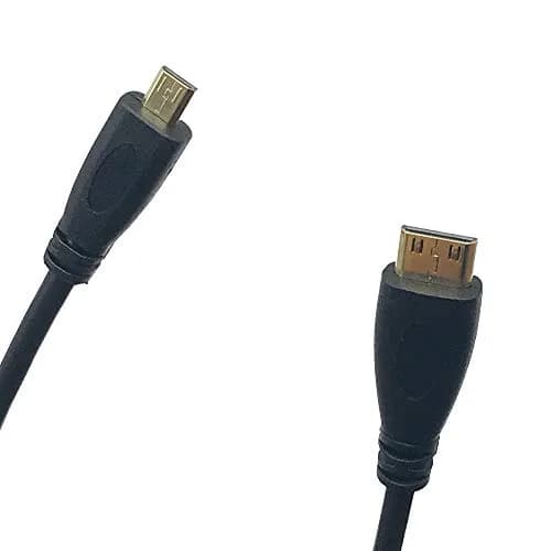 Seadream Micro HDMI Type D to Mini HDMI Type C Cable 30cm (1 Feet) | Supports 1440p Resolution thumbnail 2