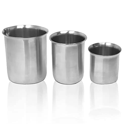 Edu-labs Stainless Steel Lab Beaker with Rim, Low Form, 250ml (8.45 Fl Oz) | Robust & Durable for Lab Applications thumbnail 7