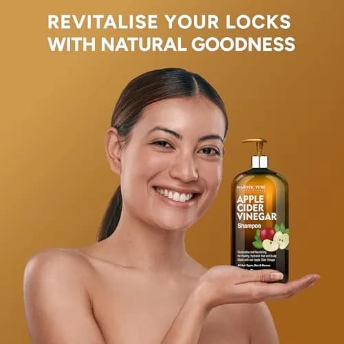 Majestic Pure Apple Cider Vinegar Shampoo, Sulfate Free 473ml (16 Fl Oz) | For Dandruff & Frizz Control thumbnail 4