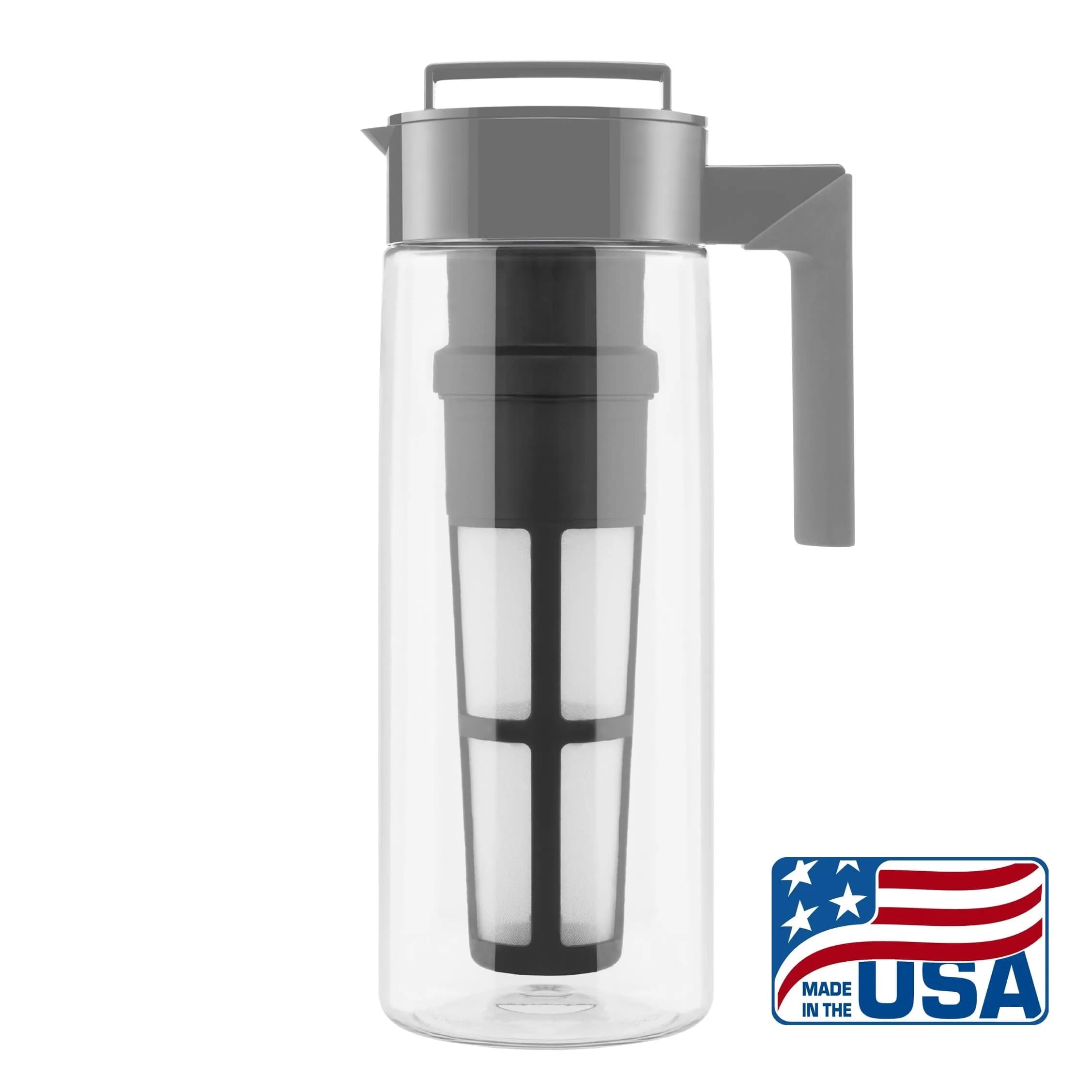 Takeya Deluxe Cold Brew Coffee Maker - 2 Quart Stone | Smooth, Less Acidic Coffee at Home - view 2