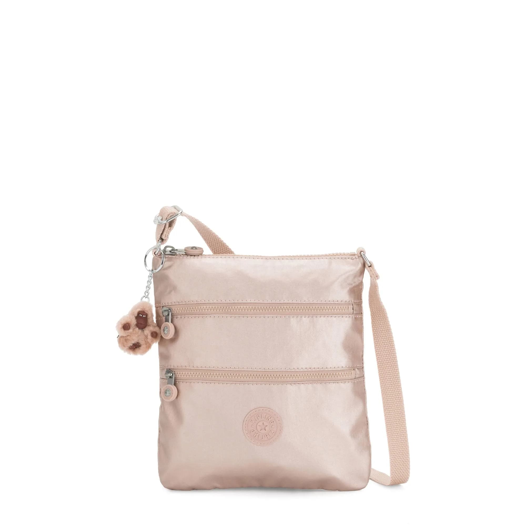 Kipling Keiko Crossbody Mini Bag 8"L x 9"H x 1.25"D | Water-Resistant Nylon, Adjustable Strap