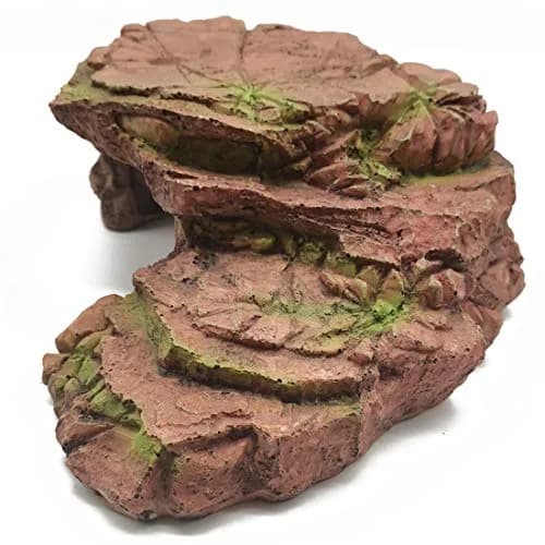 TIHOOD Rectangular Turtle Basking Platform 24cm (9.45in) | Resin Reptile Resting Terrace for Fish Tanks thumbnail 4