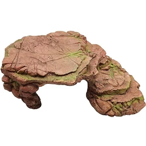 TIHOOD Rectangular Turtle Basking Platform 24cm (9.45in) | Resin Reptile Resting Terrace for Fish Tanks thumbnail 1