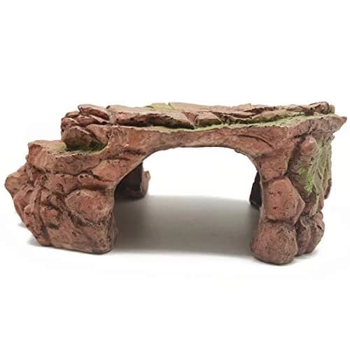 TIHOOD Rectangular Turtle Basking Platform 24cm (9.45in) | Resin Reptile Resting Terrace for Fish Tanks thumbnail 2