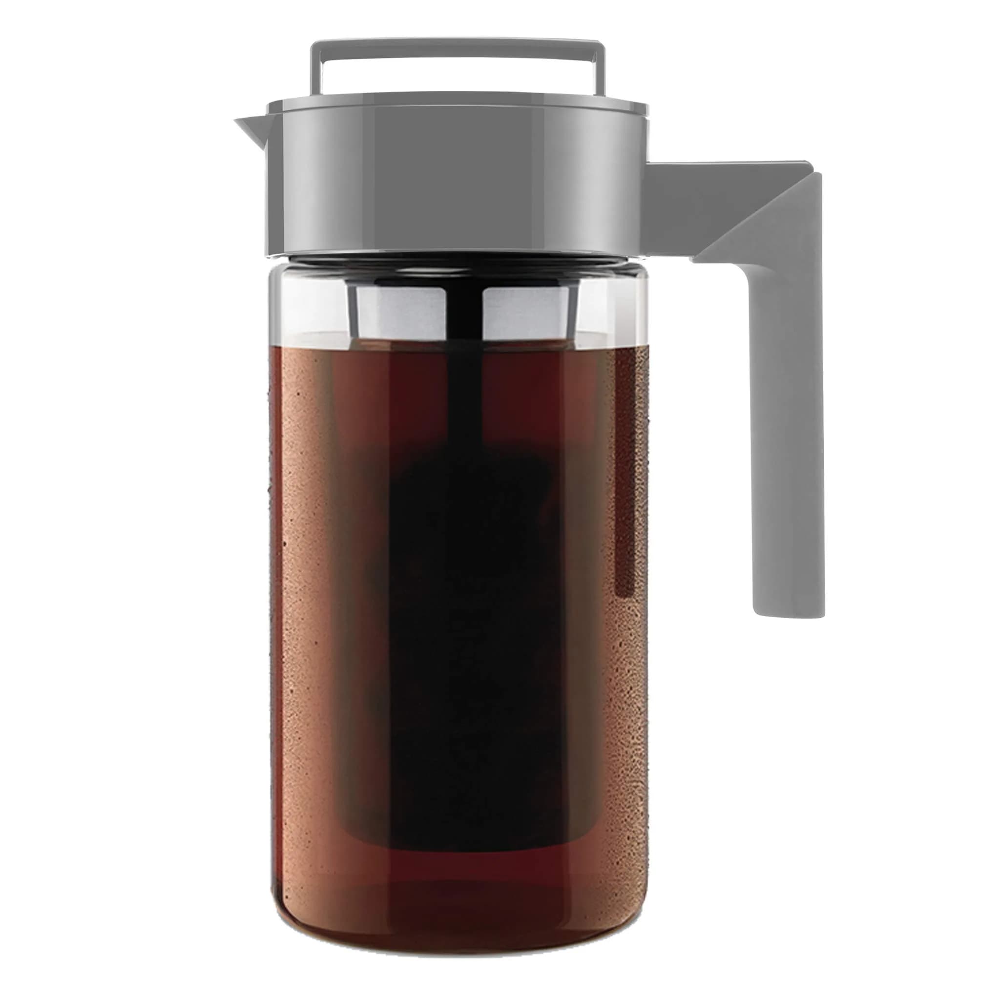Takeya Deluxe 1 Quart Cold Brew Coffee Maker - Stone Tritan Pitcher with Fine-Mesh Filter - main product image