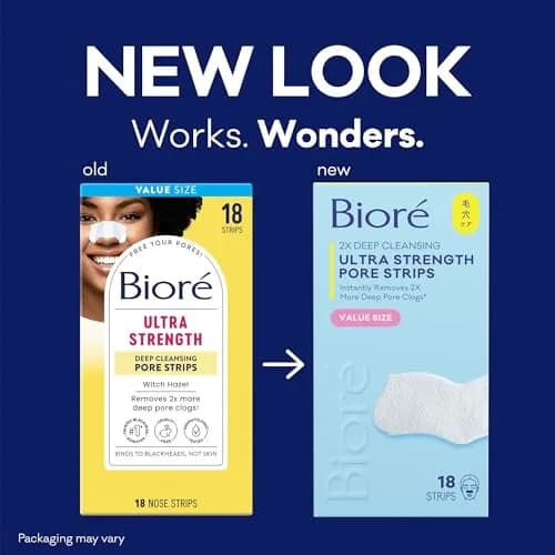 Bioré Witch Hazel Ultra Strength Blackhead Remover Pore Strips 18 ct | Deep Cleansing for Pores thumbnail 2