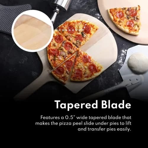 New Star Foodservice Wooden Pizza Peel 16" L x 14" W | Restaurant-Grade, 30" Overall Length thumbnail 9