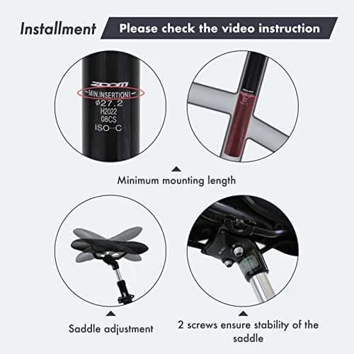 DJC Suspension Seatpost 27.2mm Black Head | Lightweight Aluminum Body with 42mm Travel thumbnail 6