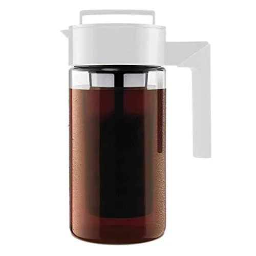 Takeya Deluxe Cold Brew Coffee Maker 1 Quart (946 ml) White | Smooth, Less Acidic Coffee at Home thumbnail 1