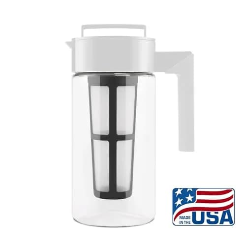 Takeya Deluxe Cold Brew Coffee Maker 1 Quart (946 ml) White | Smooth, Less Acidic Coffee at Home thumbnail 2