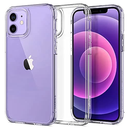 Spigen Ultra Hybrid for iPhone 12 / iPhone 12 Pro Case, Crystal Clear | Hybrid TPU bumper & polycarbonate back thumbnail 1