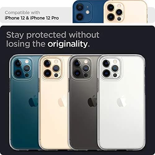 Spigen Ultra Hybrid for iPhone 12 / iPhone 12 Pro Case, Crystal Clear | Hybrid TPU bumper & polycarbonate back thumbnail 5