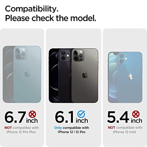 Spigen Ultra Hybrid for iPhone 12 / iPhone 12 Pro Case, Crystal Clear | Hybrid TPU bumper & polycarbonate back thumbnail 2