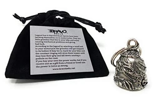 Bravo Bells Skull Dragon Bell - Biker Bell Accessory for Good Luck on the Road thumbnail 3
