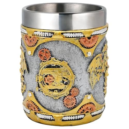 alikiki Medieval Steampunk Dragon Coffee Cup 15.8oz | Handcrafted Renaissance Mug for Fantasy Fans thumbnail 7