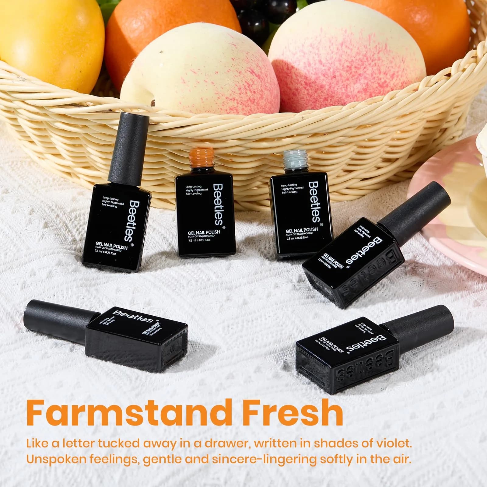 Beetles Gel Polish Set, Farmstand Fresh 6 Colors (7.5ml Each) | 10-Free Formula, Long-Lasting Gel Nail Polish - view 6