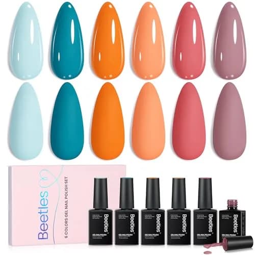 Beetles Gel Polish Set, Farmstand Fresh 6 Colors (7.5ml Each) | 10-Free Formula, Long-Lasting Gel Nail Polish thumbnail 1