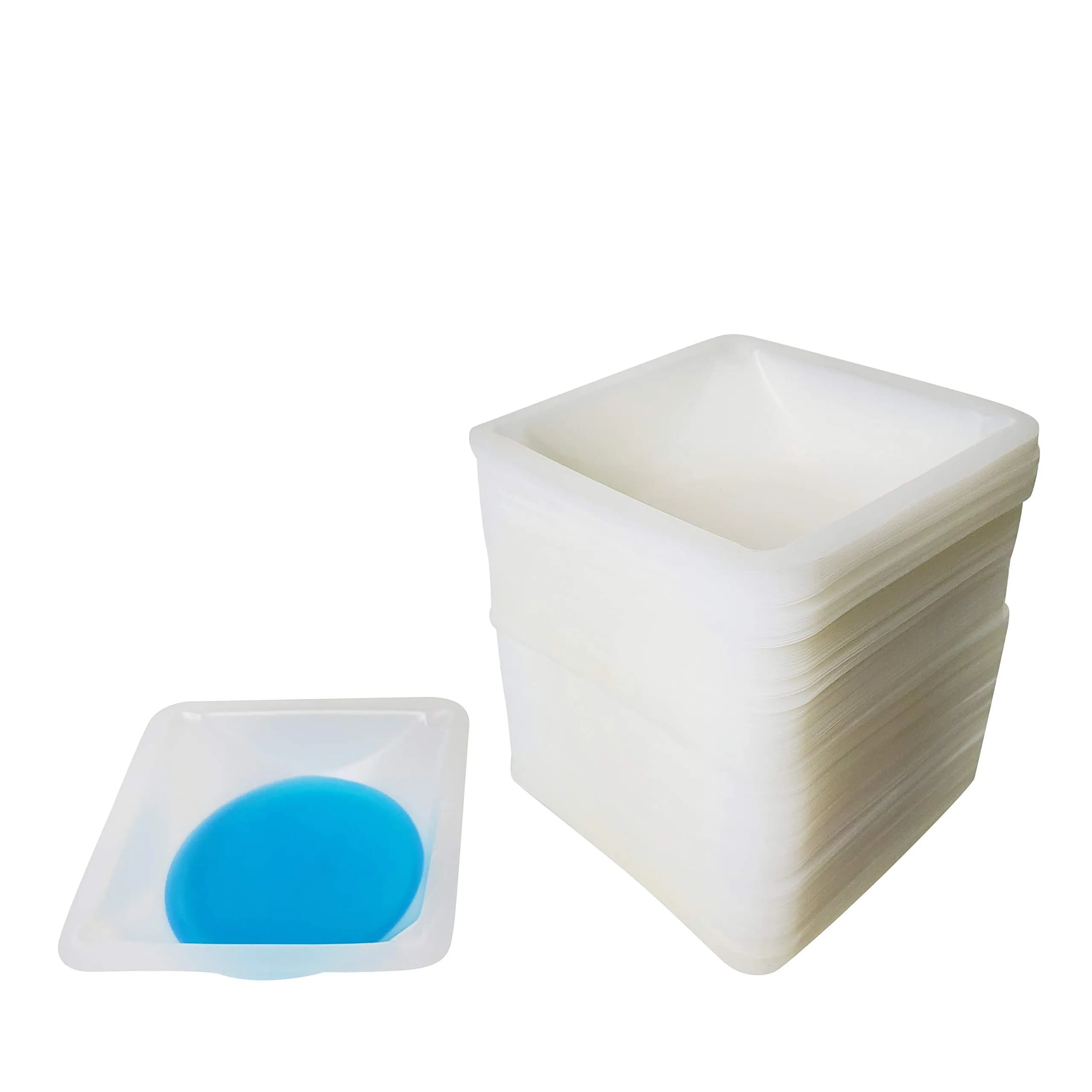 Labnique Square Polystyrene Weigh Boats 100ml | Anti-Static Disposable Lab Dishes