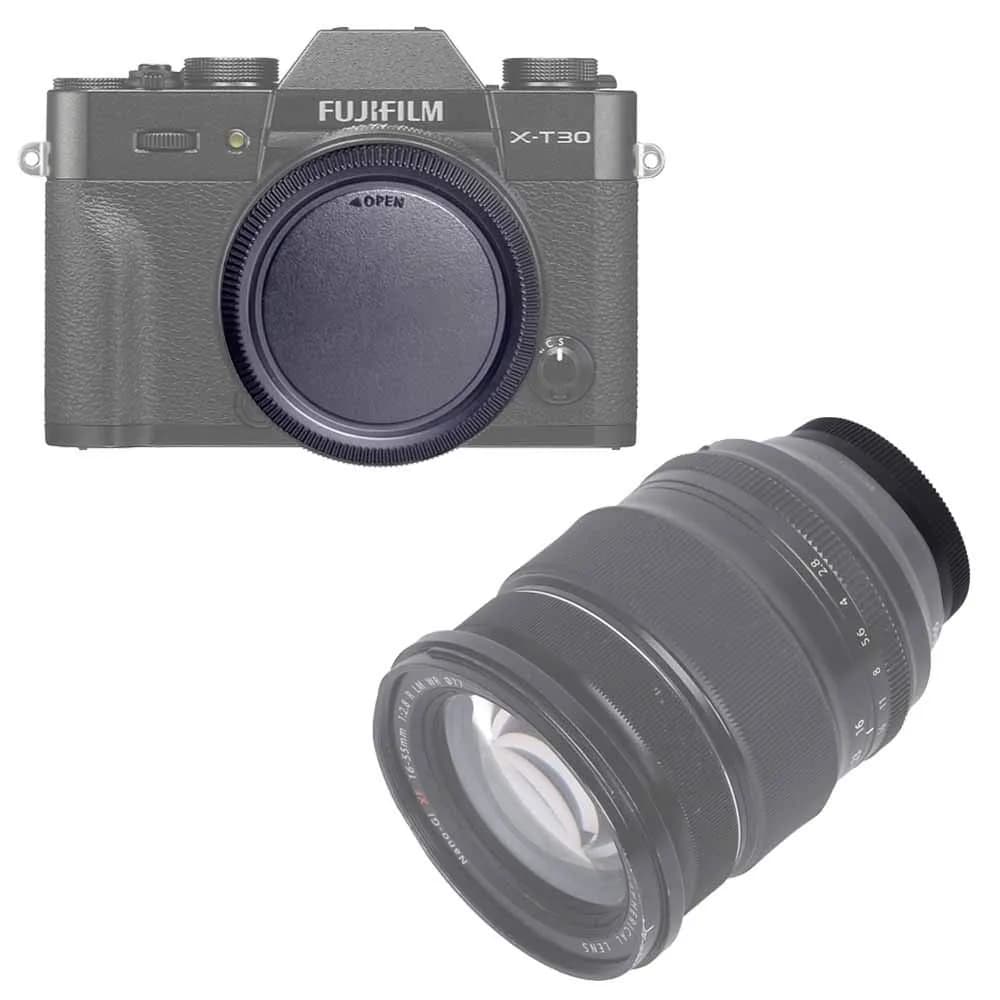 ULBTER Fuji X Mount Camera Body Cap & Rear Lens Cap Kit | Protects Sensor & Lens Elements - view 5