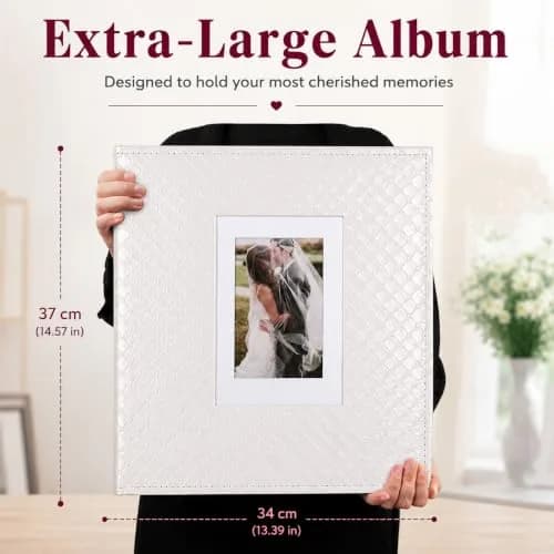 RECUTMS Photo Albums 4x6 Pictures | Large Capacity, Elegant PU Leather Cover, 600 Pockets, Ideal for Weddings & Travel thumbnail 8