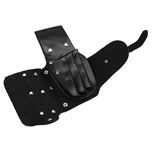 ZJchao PU Leather Hair Stylist Waist Bag with Adjustable Belt | Black thumbnail 6