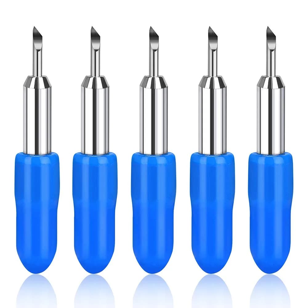 Mekote 5pcs Replacement Cutting Blades for Cricut Joy & Joy Xtra | Germany Tungsten Steel & Stainless Steel - main product image