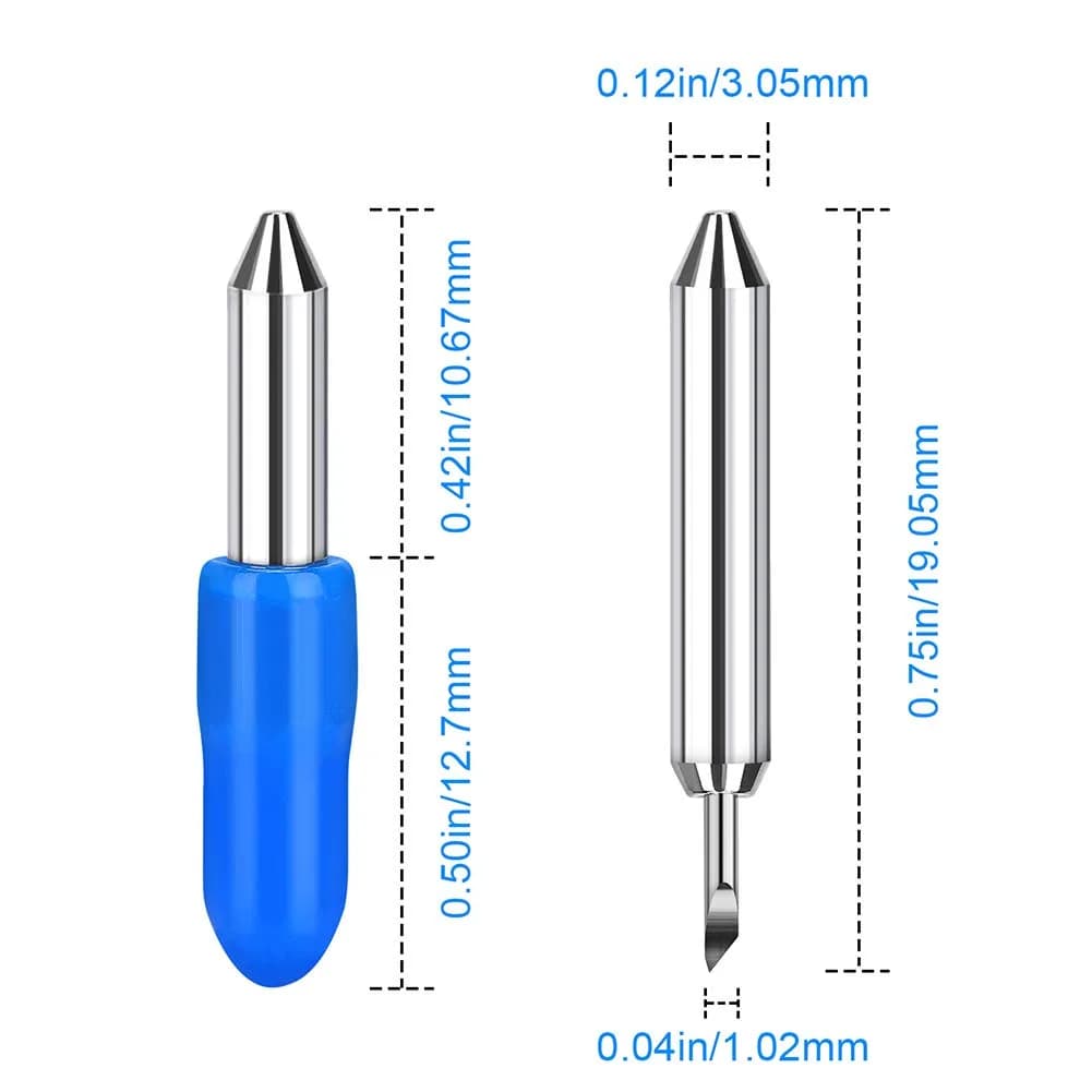 Mekote 5pcs Replacement Cutting Blades for Cricut Joy & Joy Xtra | Germany Tungsten Steel & Stainless Steel - view 2