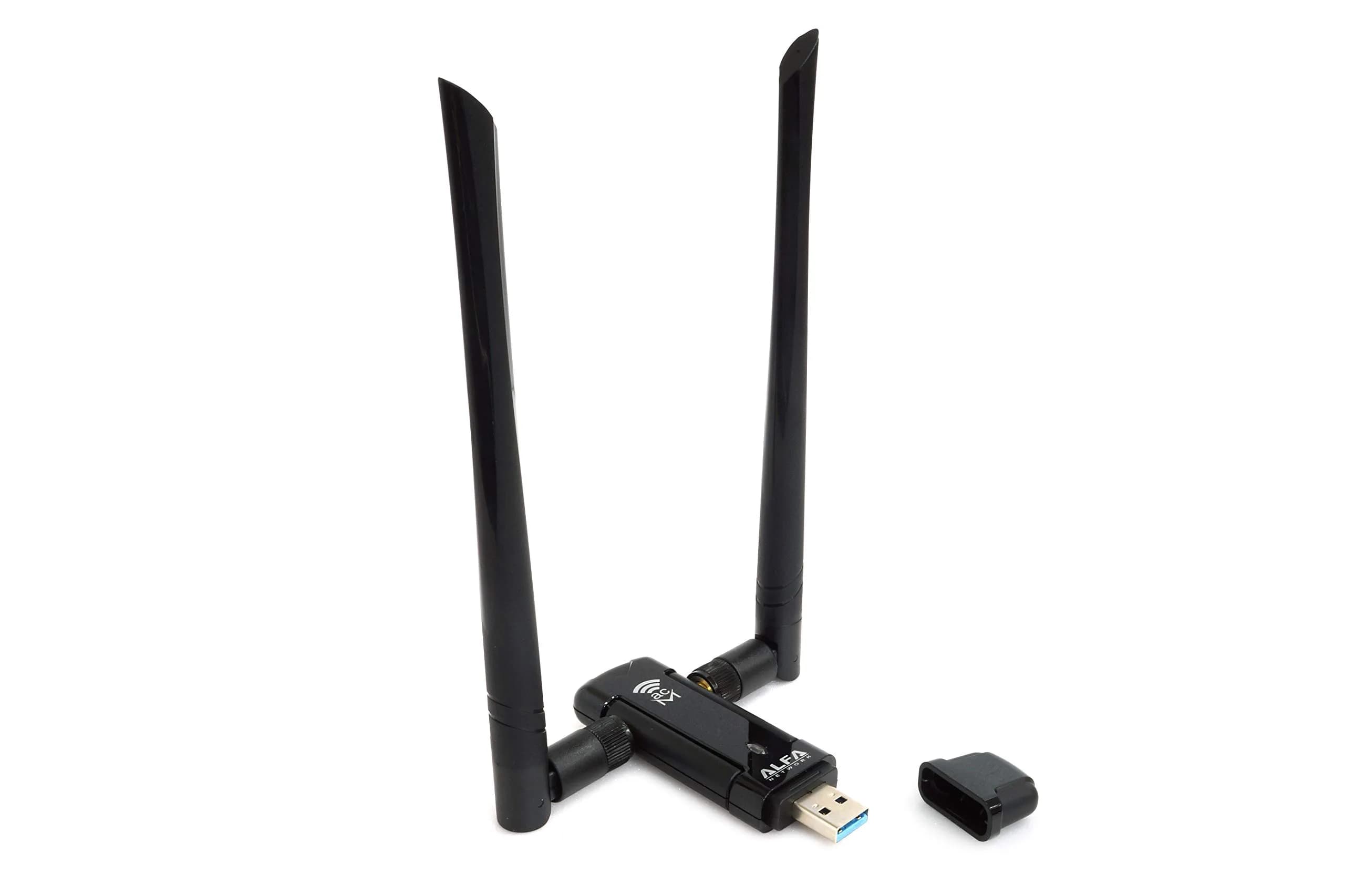 ALFA Network AWUS036ACM AC1200 USB Wi-Fi Adapter | Dual-Band 2.4GHz/5GHz, USB 3.0, External Antenna - main product image