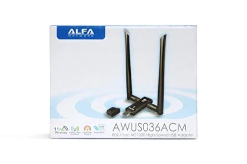 ALFA Network AWUS036ACM AC1200 USB Wi-Fi Adapter | Dual-Band 2.4GHz/5GHz, USB 3.0, External Antenna thumbnail 3