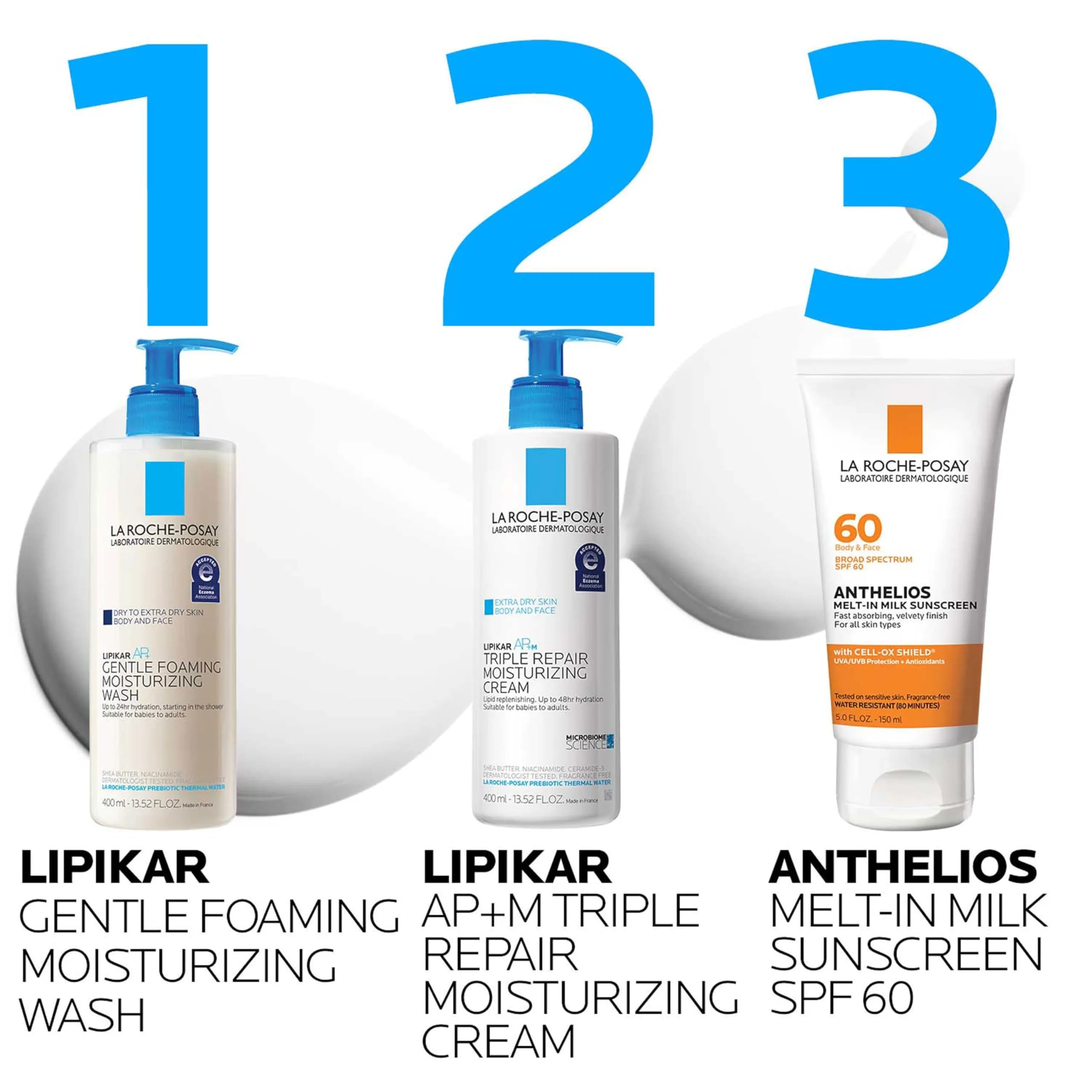 La Roche-Posay Lipikar AP+ Gentle Moisturizing Body Wash 400ml (13.52 Fl Oz) | Cleanses Dry, Sensitive Skin - view 8