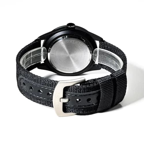 Infantry Mens Military Field Watch 40mm (1.57 inches) | Easy Read Large Face, Black Nylon Band thumbnail 7