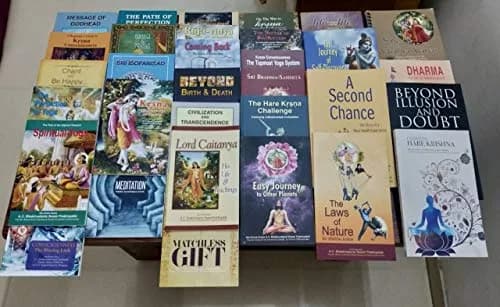 Bhaktivedanta Book Trust Vedic Wisdom Iskcon Books Set of 32 (English) | Authentic Imported Books thumbnail 1