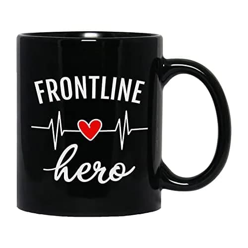 Bubble Hugs Nurse Practitioner Coffee Mug 325ml (11 Oz) | Inspirational Black Ceramic Mug for Frontline Professionals thumbnail 1