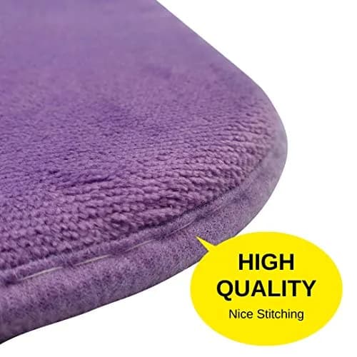 MG MACRO GIANT Memory Foam Bath Mat Set of 2 | Non Slip, Purple, 46.5x15.5 inch thumbnail 6