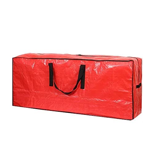 Sattiyrch Red Christmas Tree Storage Bag 122cm (48") | Protects Up to 7.5ft Trees from Dust & Moisture thumbnail 1