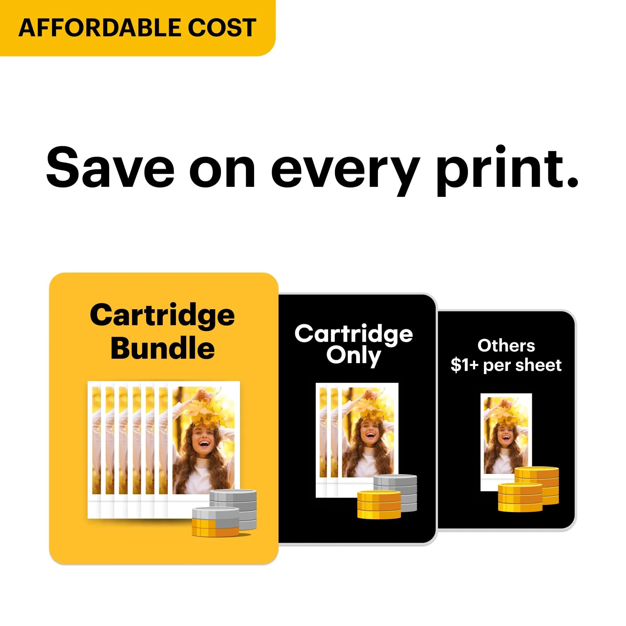 KODAK Mini 2 Retro Portable Photo Printer - Black, Includes 8 Photo Sheets - view 2