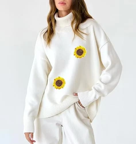 KuuGuu Fabric Applique Patch 20 pcs | Sunflower Embroidery Flowers for Clothes & DIY thumbnail 5